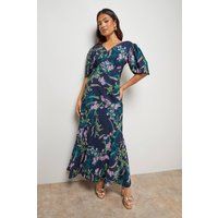 Oasis Navy Midaxi Dress Womens Daywear Dresses