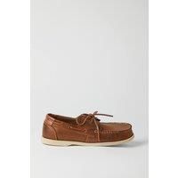 Brown Leather Boat Shoes
