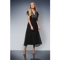 Wallis Black Fit & Flare Dress Womens Occasion Dresses