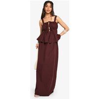 Womens Poplin Maxi Skirt