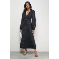 Warehouse Black Midi Dress Womens Party Dresses