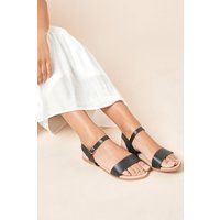 Womens Extra Wide Fit Faye Strappy Flat Sandals