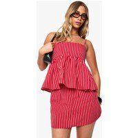 Womens Stripe Mini Skirt