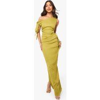 Womens Textured Gathered Maxi Skirt