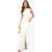 Womens Textured Gathered Maxi Skirt