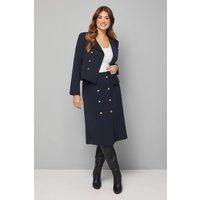 Wallis Navy Wrap Skirt Womens Smart Skirts