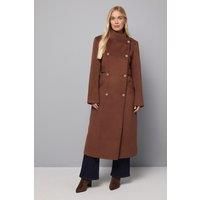 Wallis Chocolate Coat Womens Smart Jackets & Coats