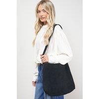 Carlie Suede Slouch Tote Bag