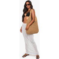Womens Polka Maxi Beach Skirt