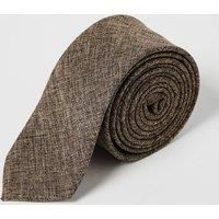Mens Brown Tweed Tie - One Size