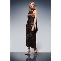 Oasis Chocolate Midi Dress Womens Occasion Dresses