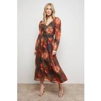 Oasis Floral Dress Womens Occasion Dresses
