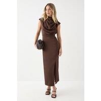 Misspap Chocolate Midi Dress Womens Occasion Dresses