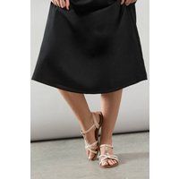 Womens Good For The Sole: Margo Mix Material T-Bar Flat Sandals