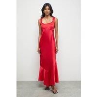 Warehouse Red Midi Dress Womens Party Dresses