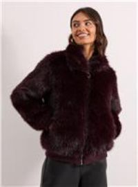 DOROTHY PERKINS Faux Fur Bomber Jacket S