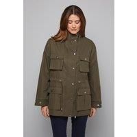 Wallis Khaki Coat Womens Daywear Jackets & Coats
