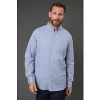 Maine Blue Checked Shirt Mens Casual Shirts