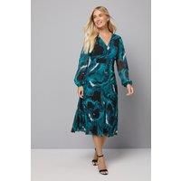 Wallis Teal Fit & Flare Dress Womens Daywear Dresses