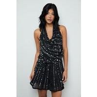 Warehouse Black Mini Dress Womens Party Dresses