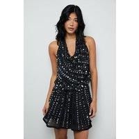 Warehouse Black Mini Dress Womens Party Dresses