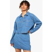 Womens A-Line Denim Skirt