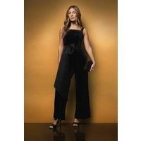 Coast Black Wide Leg Jumpsuit Womens Occasion Jumpsuits