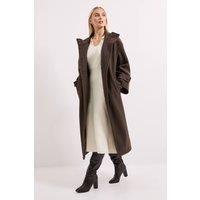 Wallis Chocolate Coat Womens Workwear Jackets & Coats