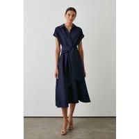 Principles Navy Midi Dress Womens Occasion Dresses