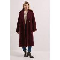 Dorothy Perkins Burgundy Coat Womens Daywear Jackets & Coats
