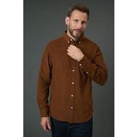 Maine Brown Cord Shirt Mens Casual Shirts