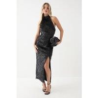 Misspap Black Midi Dress Womens Party Dresses