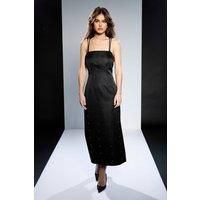 Runway 1.8.1.8 Black Midi Dress Womens Activewear Dresses