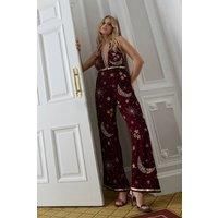Nastygal Wine Jumpsuit Womens Going Out Jumpsuits