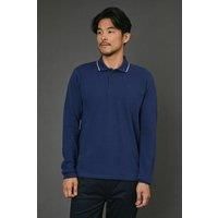 Maine Blue Polo Mens Casual Polos
