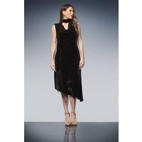 Wallis Chocolate Column Dress Womens Party Dresses