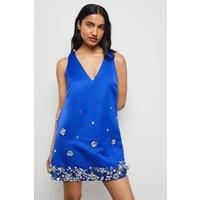 Warehouse Cobalt Mini Dress Womens Party Dresses