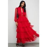 Warehouse Red Dress Womens Occasion Dresses