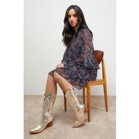 Oasis Gold Western Boots Womens Daywear Boots