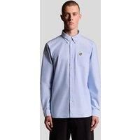 Lyle & Scott Men's Plain Oxford Shirt Riviera in Teal | Size: Large
