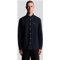 Lyle & Scott Men's Plain Oxford Shirt Dark Navy | Size: Large