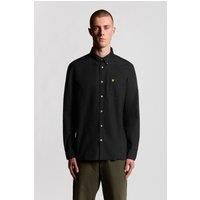 Lyle & Scott Men's Plain Oxford Shirt Jet Black | Size: Medium