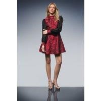 Oasis Red Mini Dress Womens Party Dresses