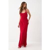 Misspap Red Maxi Dress Womens Party Dresses