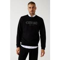 Guess Men's Crew Neck Sweatshirt Black | Size: Medium
