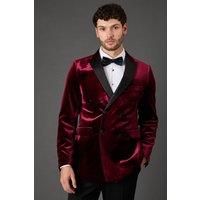 Burton Burgundy Blazer Mens Going Out Suits