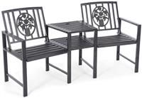 Greenhurst Duo Garden Bench and Table L164 x D56 x H83cm