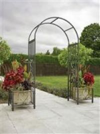 Greenhurst Huntingdon Ornamental Arch & Planters