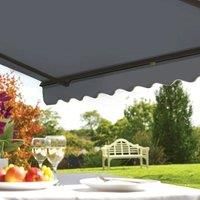 Greenhurst Grosvenor Deluxe Easy-Fit Awning Grey 2.5 x 2m (677RT)