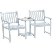 Greenhurst PU Coated Duo Bench Light Grey